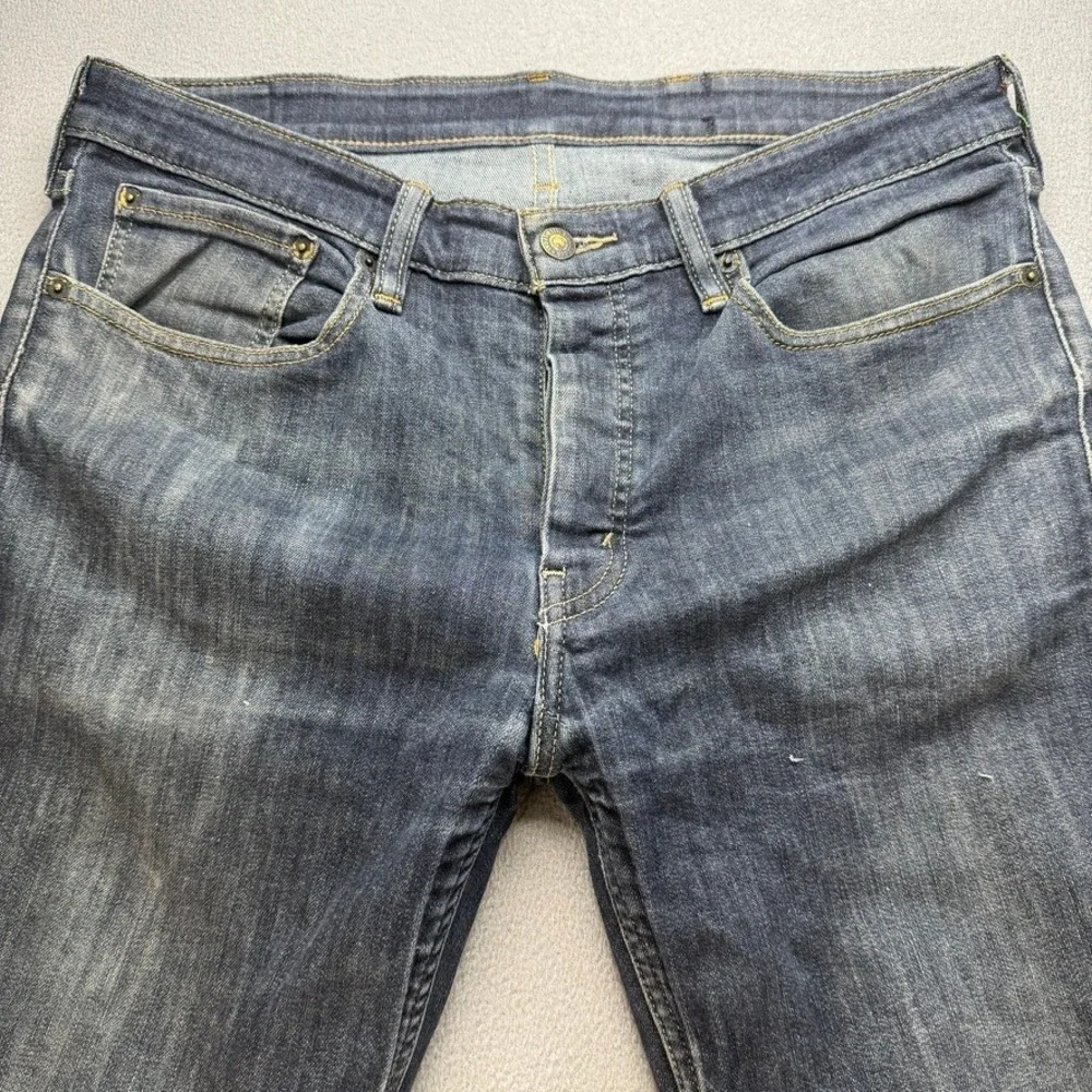Levis 511 Slim Fit Jeans 36x32 (FIT 34x29) Dark Wash Blue Stretch Denim Casual